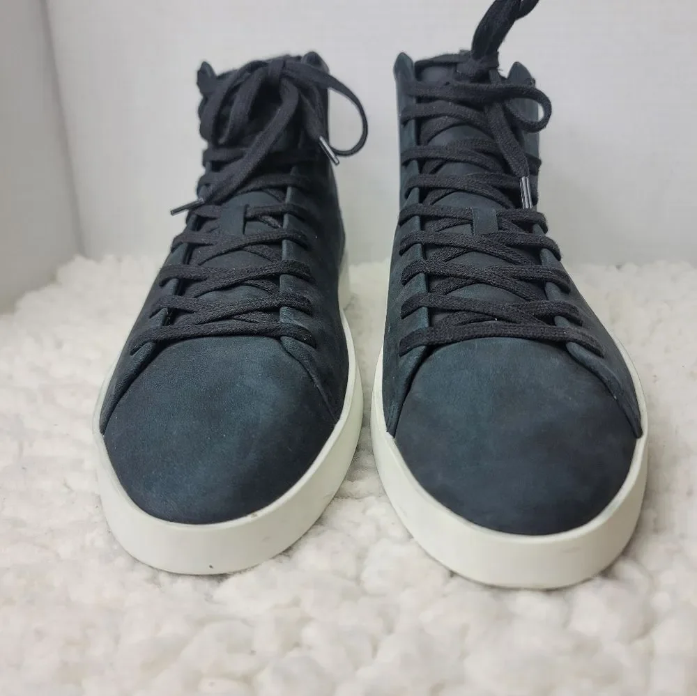 Wolf & Shepherd Cruise High Top Sneakers Mens 11 Navy Nubuck Leather Minilalist